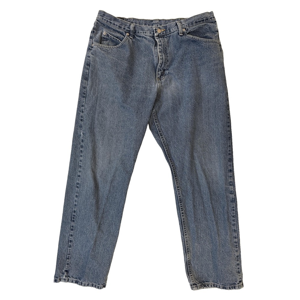 Wrangler Jeans Mens 38x32 Relaxed Fit Vintage Denim